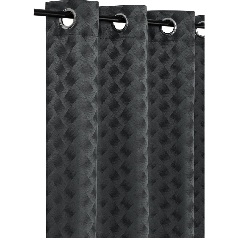 Room Darkening Curtain Single Panel, Black