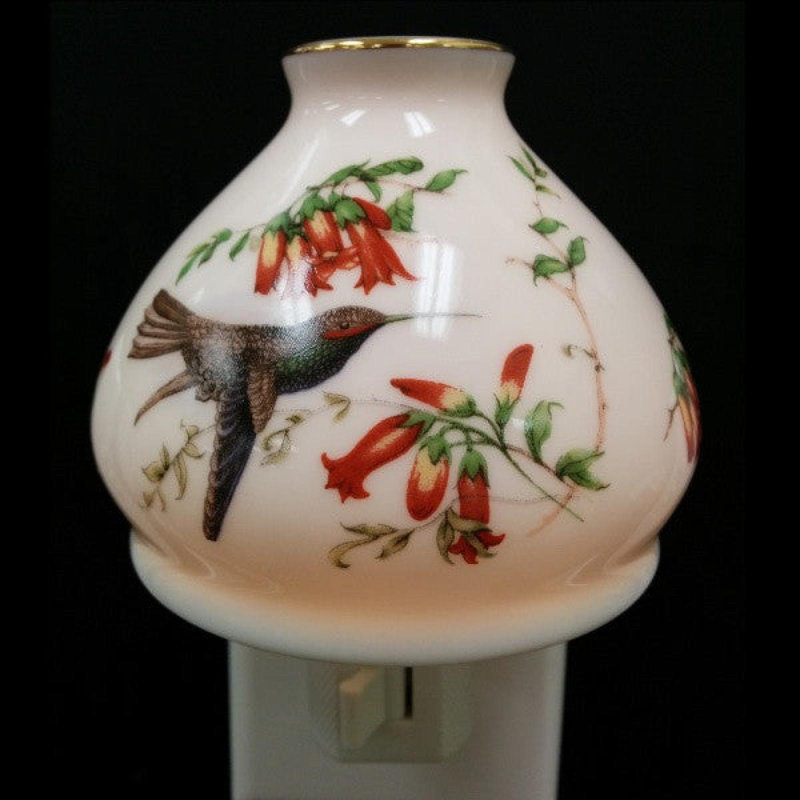 Veilleuse colibri et lillies