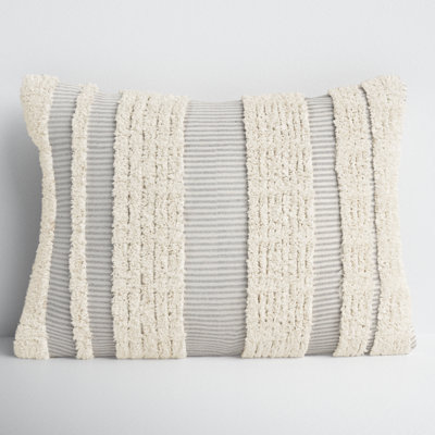 Horace Striped Cotton Throw Pillow