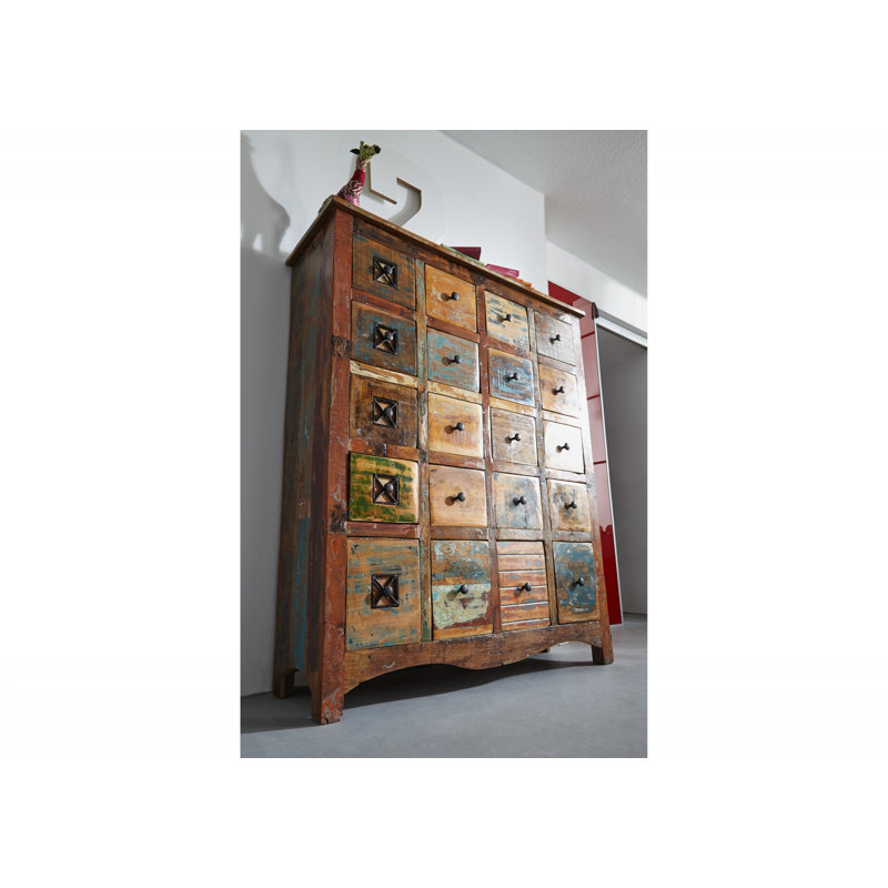 Nature Of Spirit Solid Wood 125cm W 20 - Drawer Chest of Drawers