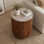 Table de bout à piédestal avec plateau en marbre Odera-1187860067
