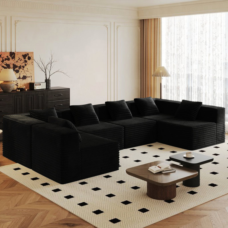 Upholstered 68.71 " Fabric Sectional