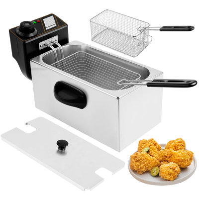 Compact Stainless Steel Electric Deep Fryer