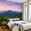 Murale auto-adhésive moderne pour la chambre à coucher à motif de montagnes montantes L 69 po x l 96 po Peel and Stick-1041868123