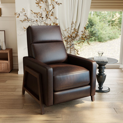 Fauteuil inclinable traditionnel en bois massif Edwin