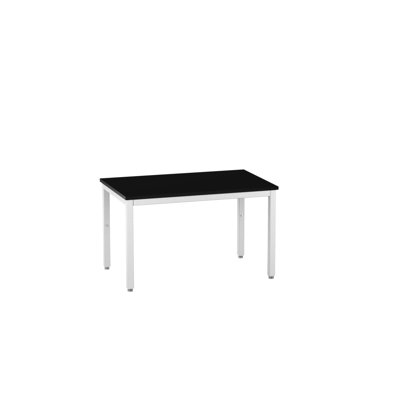 Accu Table Lab Table, 48"W x 30"D, Glide Base, Phenolic Top, Off-White Finish