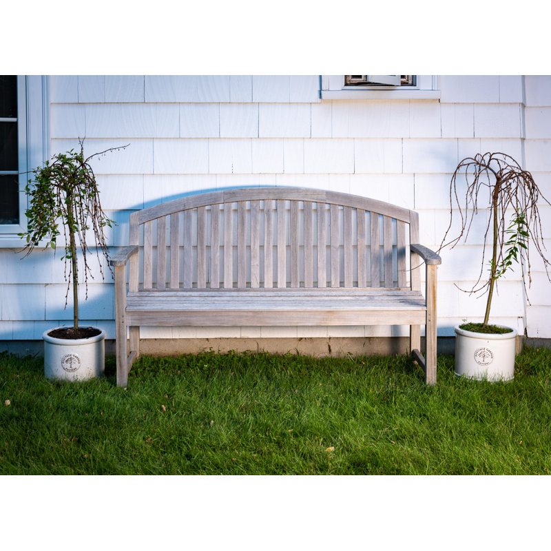 Brecken Solid Wood Teak Outdoor Bench, 40" H x 60" W x 27" D
