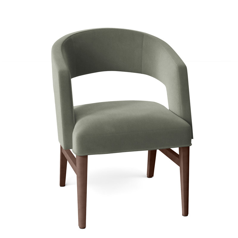 Bryant 19.5'' H Upholstered Armchair, Walnut, 9953 Willow