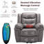 Garit Faux Leather Heated Massage Chair-2066835787