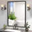 36x24inch Black Rectangle Bathroom Mirror - Rust Frame, No Picture Hd Image Reflection-1181557657-1181557655
