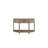 Curved 1-Drawer Console Table - Toffee