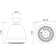 3.63" Multi Function Fixed Shower Head