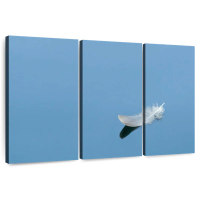 Plume blanche sur fond bleu Kerner