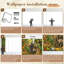 Papier peint auto-adhésif Jungle Wildlife Elephant Giraffe Tiger Leopard Toucan Monkey-153742989