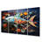 Fishing Whale Of Colors IV Sports Wall Decor on Metal