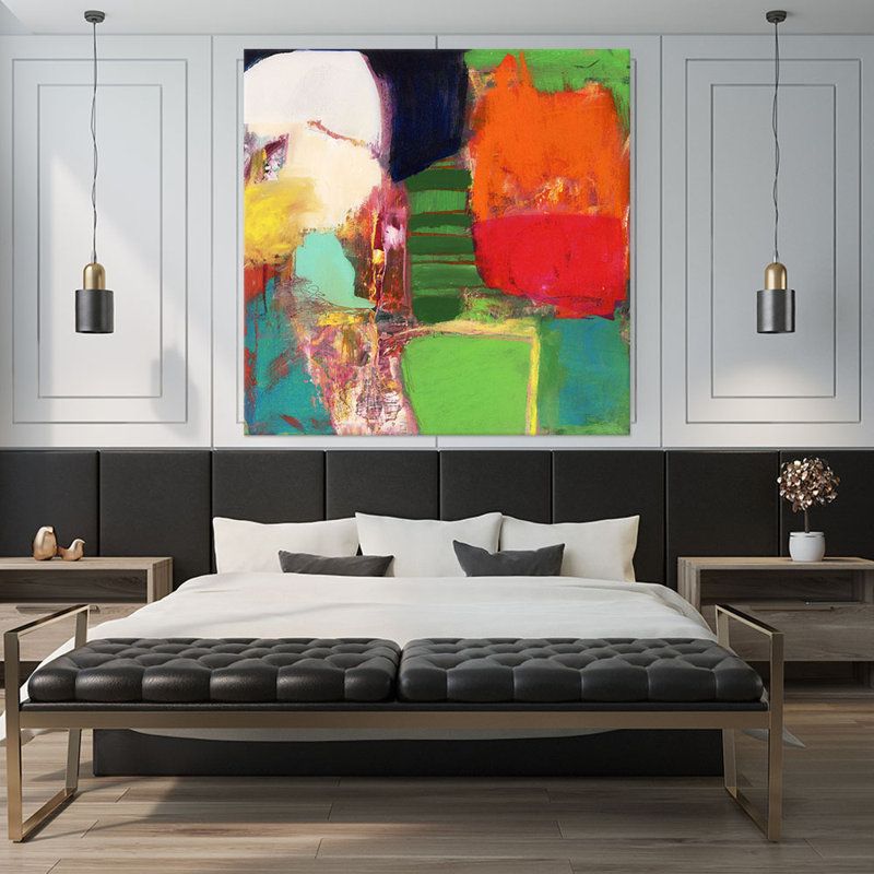 «Heart Chambers» par Jodi Fuchs - reproduction d'art sur toile, H 84 po x l 84 po x P 1,5 po