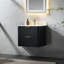 Meuble-lavabo mural moderne 24 po avec lavabo en acrylique