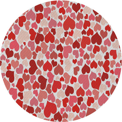 Tapis de zone rouge à motifs