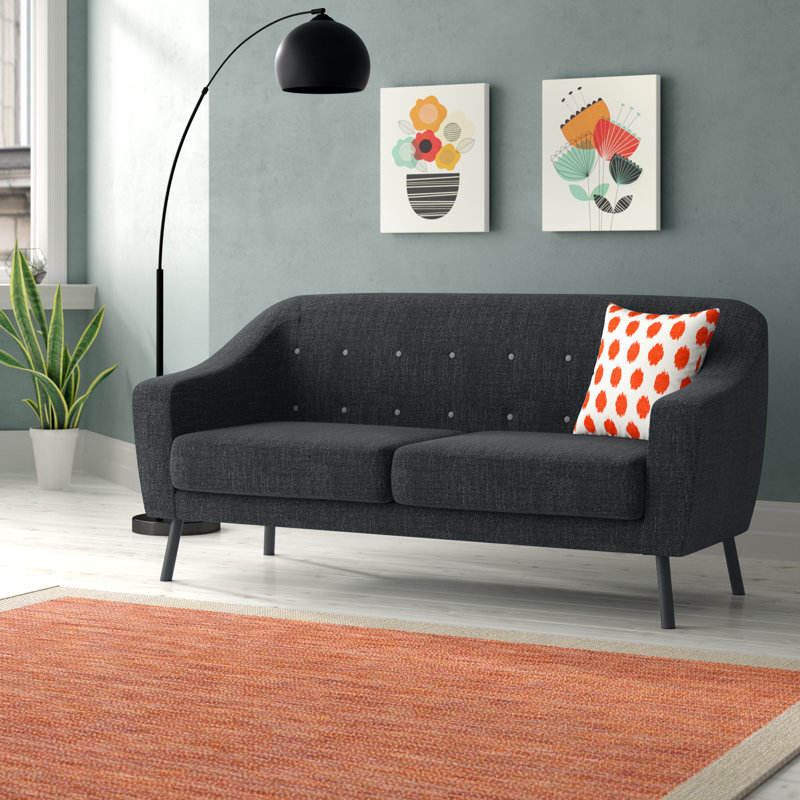 Rousseau 3 Seater Sofa, Grey