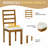 6-Piece Extendable Dining Table Set With Removable Leaf, One Bench And 4 Dining Chairs
