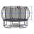 Durable Outdoor Trampoline with Multiple Safety Features and Fun Accessories