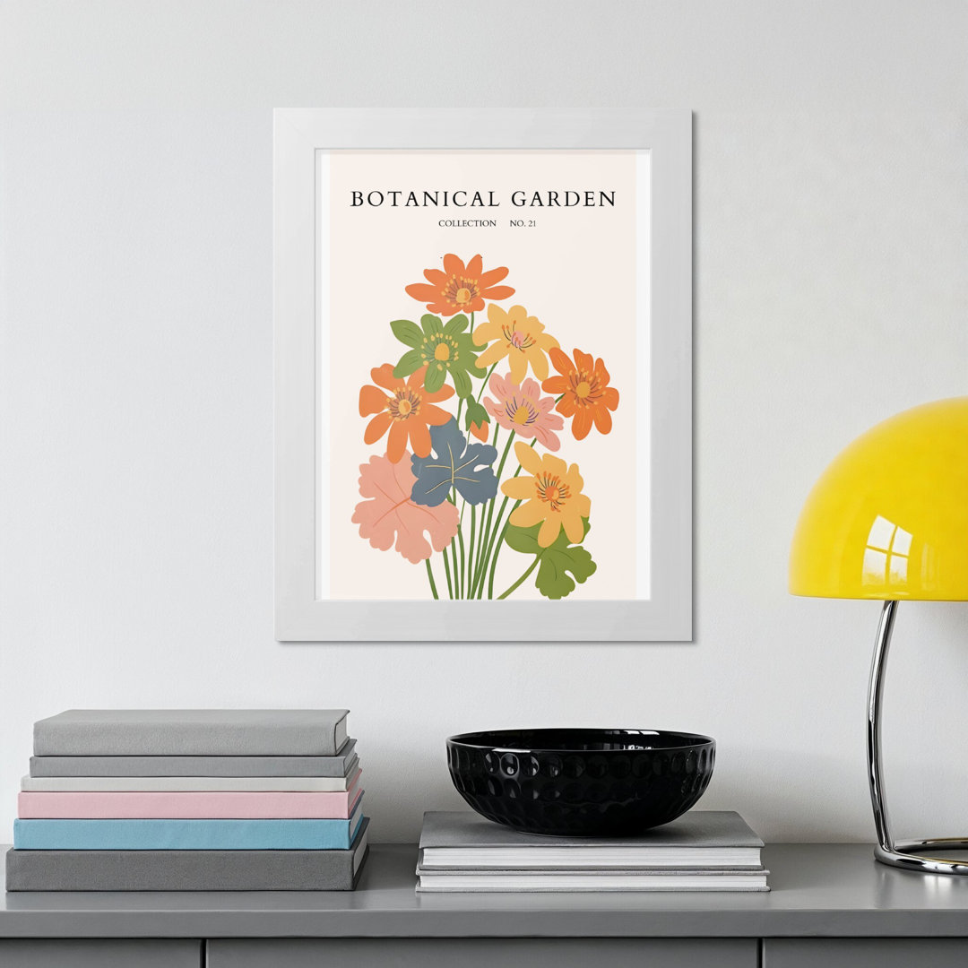 Botanical Garden Wall Art, Floral Print, Flower Market Poster, Colorful Flowers Home Decor, Modern Art Print, No 21 Collection