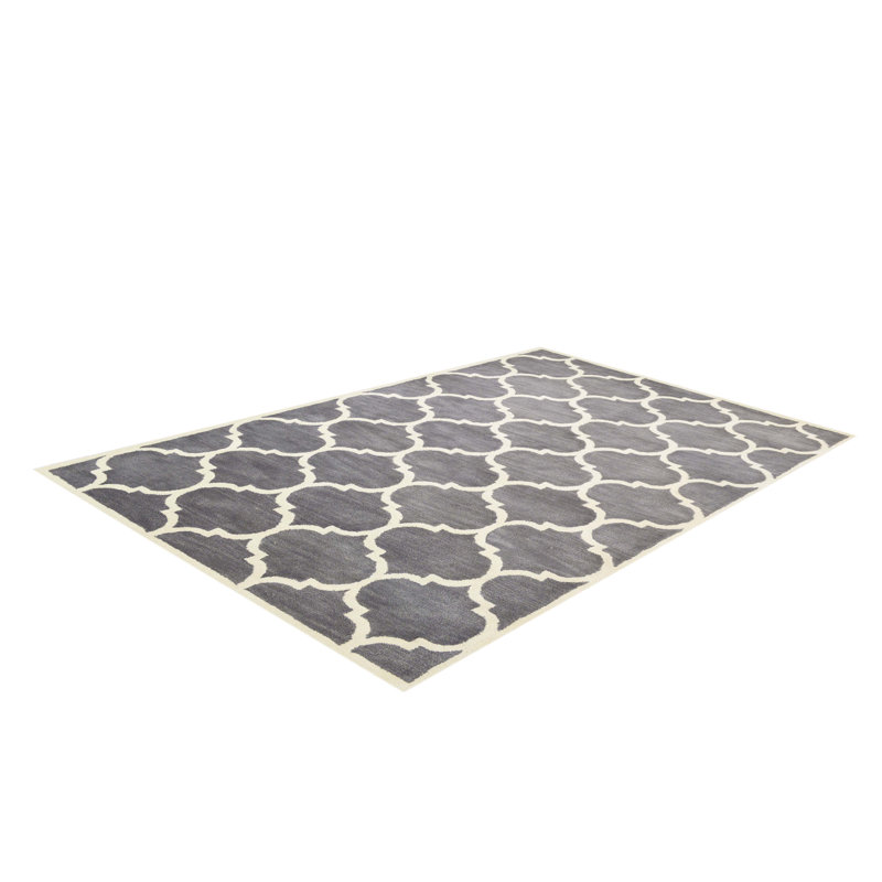 Florida Geometric Wool Hand Woven Area Rug, Rectangle 122 x 183cm