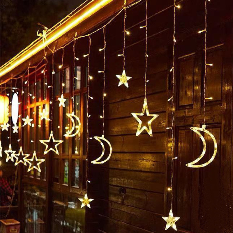 Hannie 2 - Bulb 138'' Plug-in LED Curtain String Light, Warm Colour