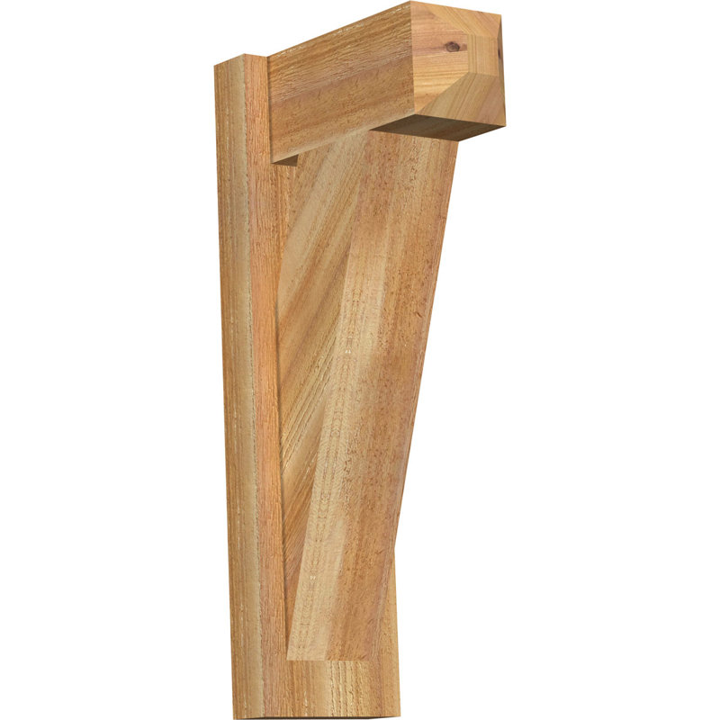 Artisan traditionnel en bois rustique, Cèdre rouge de l'Ouest de 6 po (sciage brut), P 12 po x H 24 po