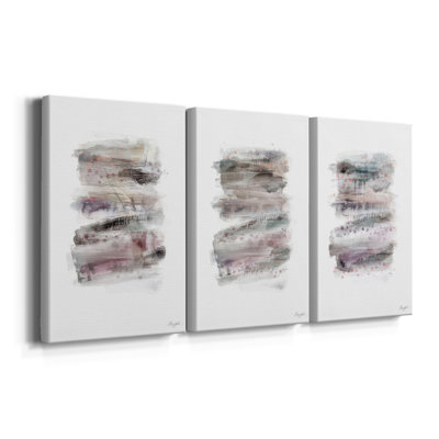 Layers Upon Layers I  -Custom Wrapped Gallery Canvas - 3 Pieces
