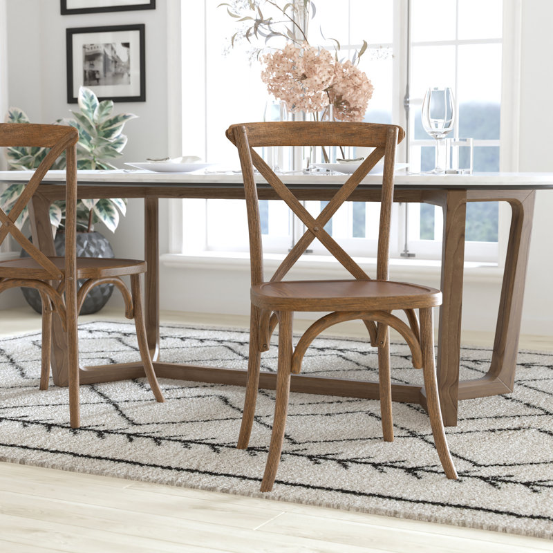 Chaise de bistro en bois Aroust, Naturel, 1