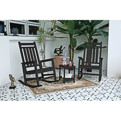 Ensemble de chaises berçantes 3 pièces