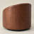 100% Genuine Leather Swivel Barrel Armchair-1882212200