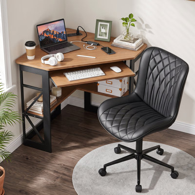 Ensemble de bureau et de chaise Birchie, bureau ergonomique moderne pour la chambre d'étude