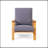 Modern Adirondack Club Chair – Acacia Wood With Cushion – Weather-Resistant, Horizontal Slats, Perfect For Outdoor Relaxation-1158177166