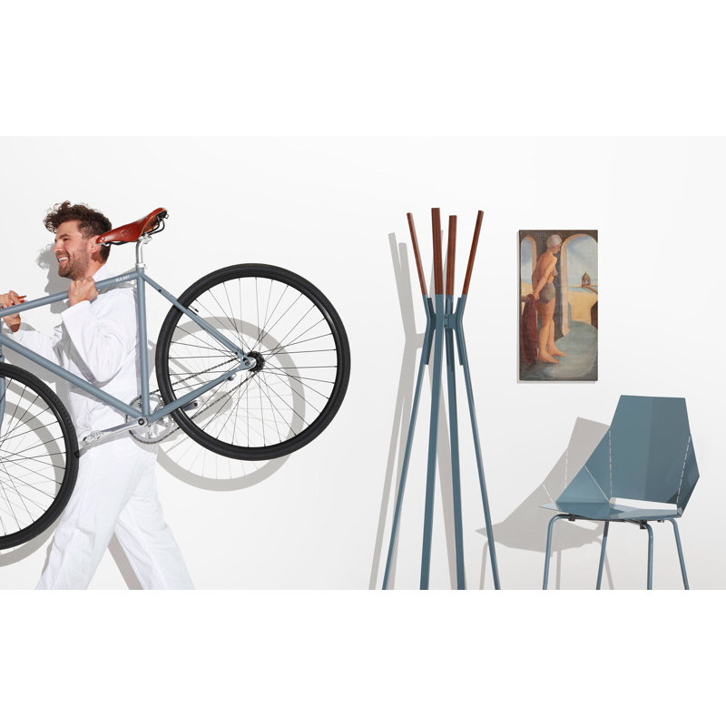 Splash Steel Freestanding Coat Rack, Marine Blue