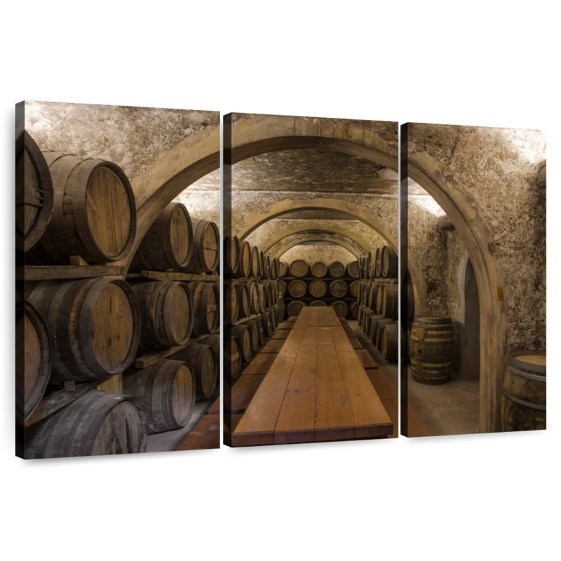 Lilie Wine Barrel Cellar, 28" H x 45" W