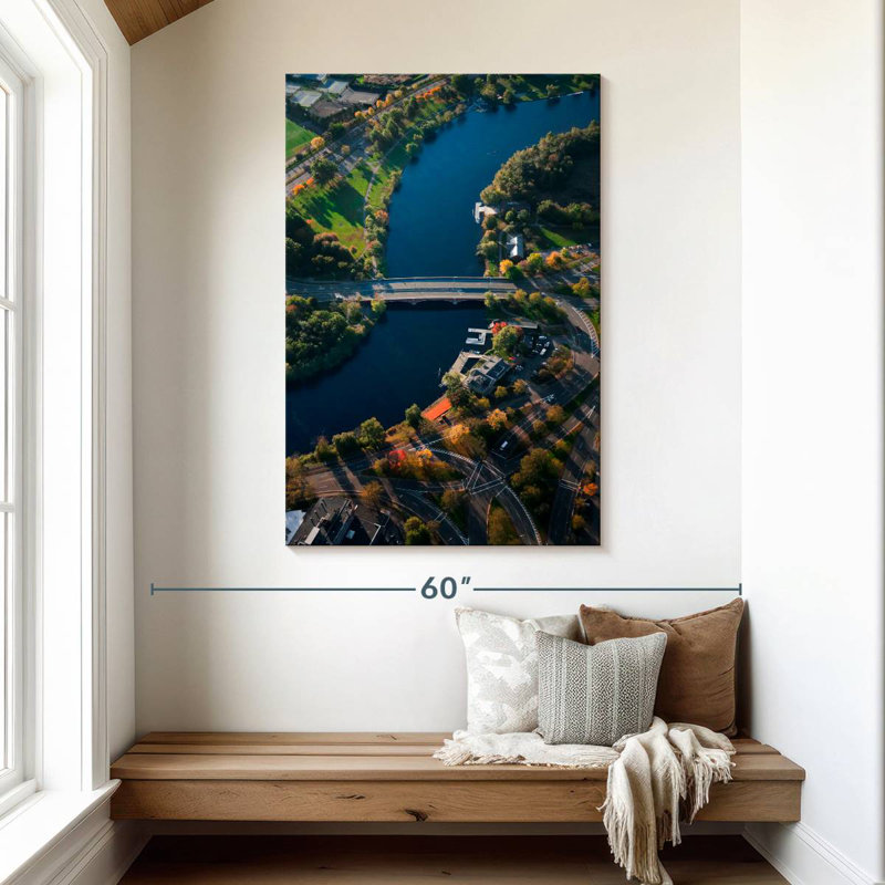 Aime Charles River, 48" H x 32" W