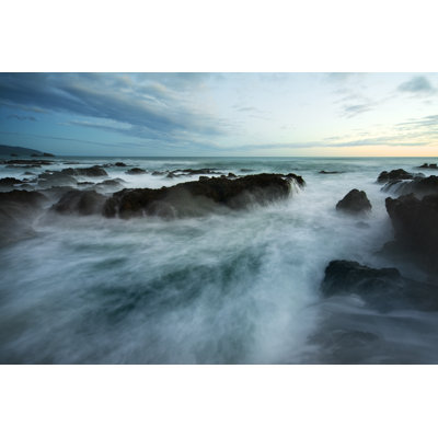 Ocean Sunset by Piskunov - Wrapped Canvas Print