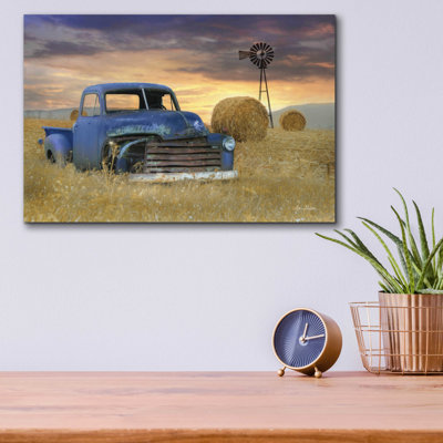 " Old Chevy With Windmill " by Lori Deiter