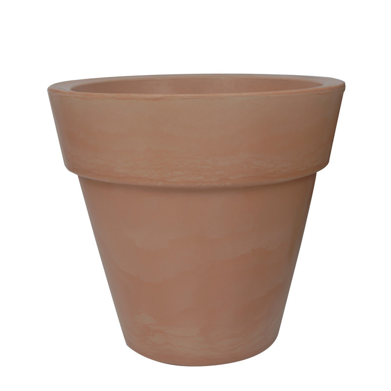 ECOBO Eco-Friendly Round Pot Planter Palma Indoor/Outdoor use Durable & Lightweight All-Weather, 27.6" H x 31.5" W x 31.5" D