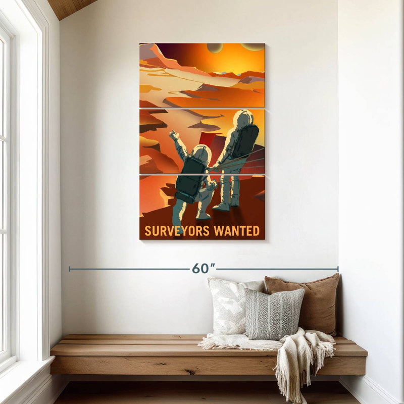 Oberle Mars Explorers Wanted Poster IV, 45" H x 28" W