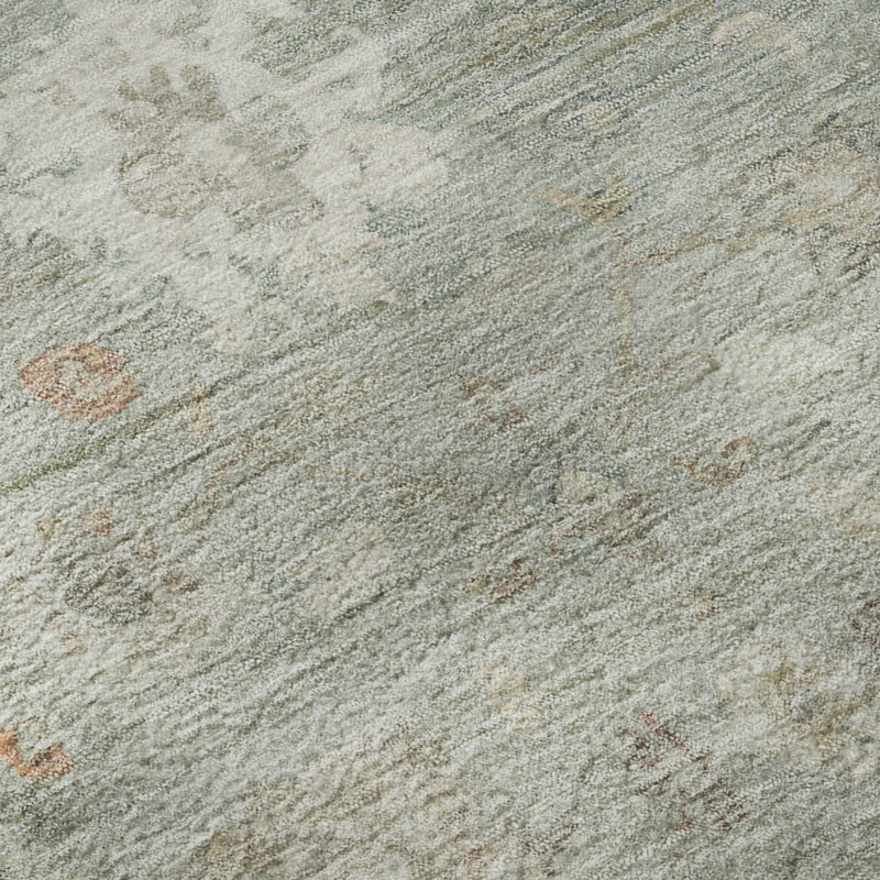 Premium Machine Washable Verlin AMF1770 Damask Rug, Rectangle 10' x 14'