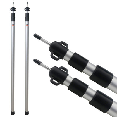 2 Pcs Adjustable Tarp Poles