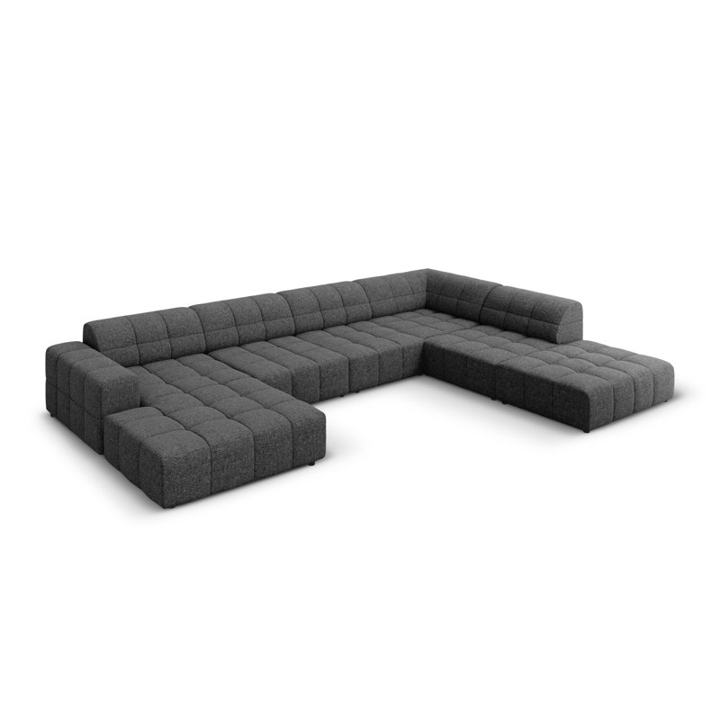 Chicago Modular Corner Sofa, Dark Grey, Right Hand Facing
