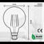 Bayonet Vintage LED Bulb, Edison G95 4W B22 LED Filament Dimmable, Warm White 2700K Amber Glass 450lumens Retro Style Old Fashioned Bulb, 90% Energy Saving 220V - Pack of 2