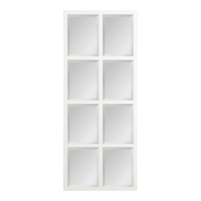 Lamel Panel Window Wall Mirror