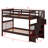 Bunk Bed With Storage Stairway And Guard Rail-2109133763
