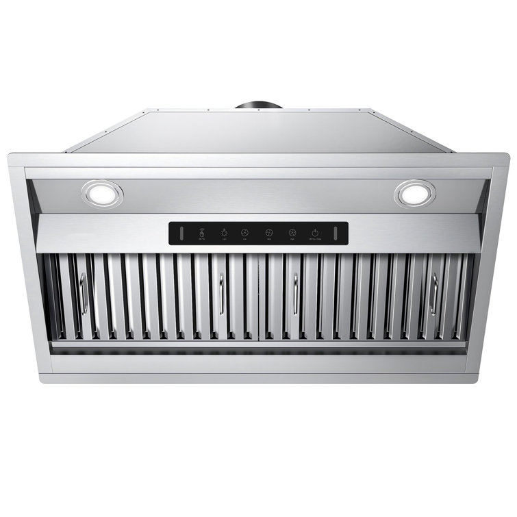 VIKIO 36'' 900 CFM 3-speed Ducted Insert Range Hood With Permanent Filter and LED Lights