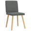  Ensemble de 4 chaises de salle à manger gris foncé